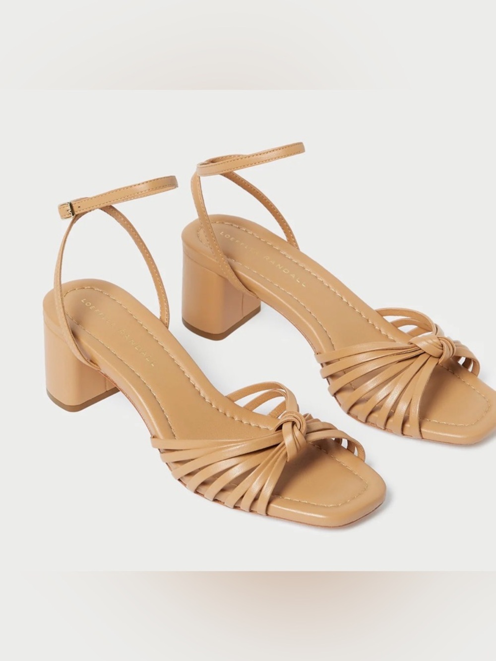 Olivia Dune Knot Mid−Heel Sandal